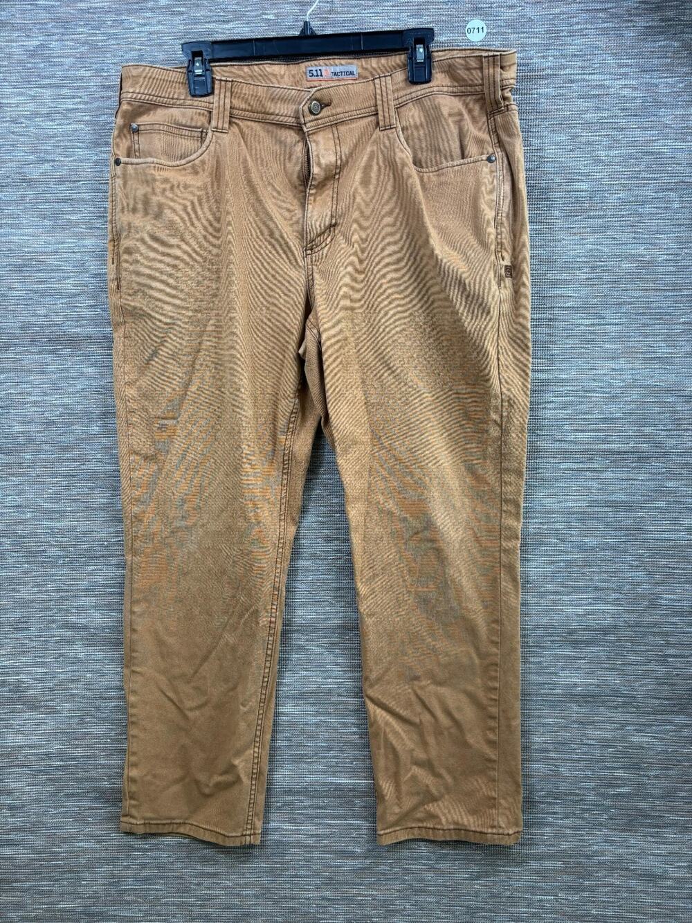 5.11 Tactical Straight Pants Mens Size 38x30 Tan Mid Rise